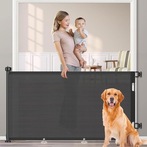 Retractable pet dog gate - pet,