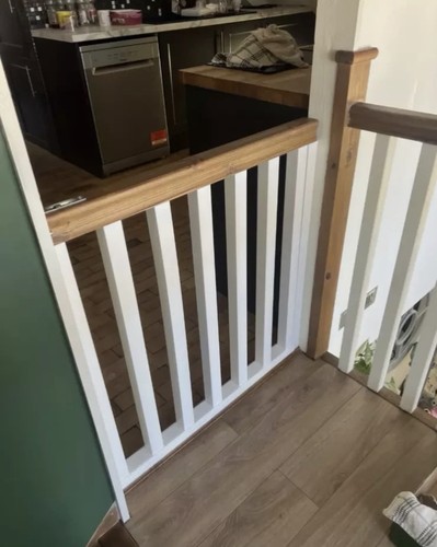 Bespoke stair gate made to - gate.,