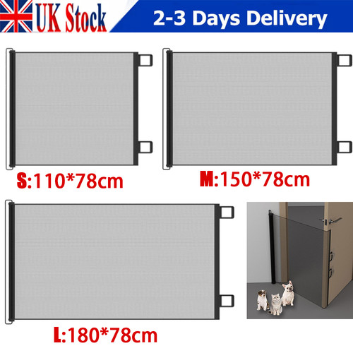 Retractable pet dog - gate, baby