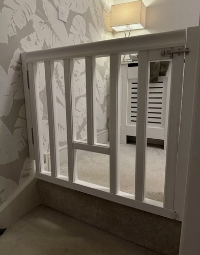 Bespoke stair gate made to - gate.,