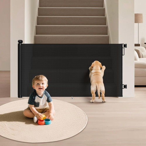 Retractable baby gate for - retractable,